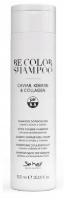 Be Hair BeColor szampon do włosów farbowanych kawior,keratyna,kolagen 300ml