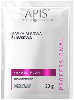 APIS Maseczka algowa w proszku ŚLIWKOWA na twarz/szyja/dekolt 20g