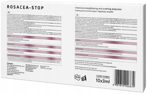 APIS Rosacea-Stop Ampułka serum Wzmacniająco-Łagodzące na naczynka 1 x 3ml