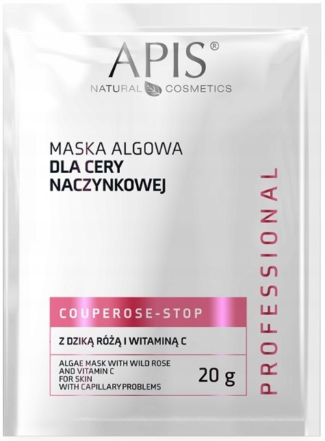 APIS maseczka algowa w proszku do twarzy na naczynka COUPEROSE-STOP 20G
