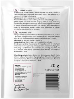 APIS maseczka algowa w proszku do twarzy na naczynka COUPEROSE-STOP 20G