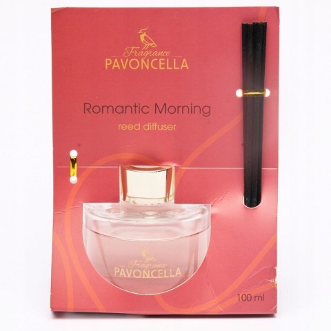 DYFUZOR ZAPACHOWY PERFUMY Z PATYCZKAMI ROMANTIC MORNING 100ML PAVONCELLA