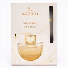 DYFUZOR ZAPACHOWY PERFUMY Z PATYCZKAMI WHITE TEA 100ML PAVONCELLA