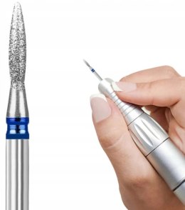 FREZ Maxim diamentowy do skórek medium niebieski łezka FRD-720