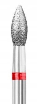 Frez diamentowy do skórek FRD720-1 RED łezka