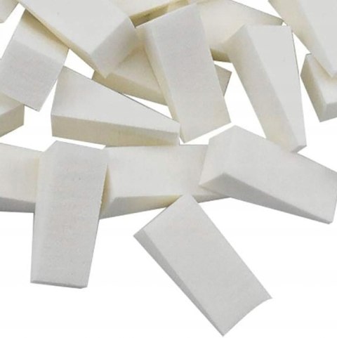 Gąbka gąbki do ombre Nail World biała opakowanie 10 sztuk