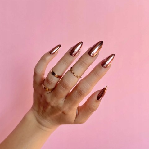 HI HYBRID PYŁEK DO ZDOBIENIA PAZNOKCI LUSTRO #503 MIRROR DUST ROSE GOLD