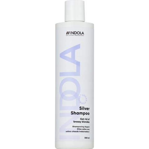Indola Silver Fioletowy szampon do włosów rozjaśnianych siwych blond 300ml