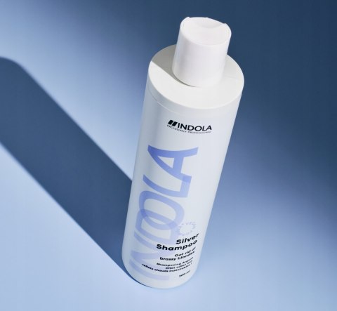 Indola Silver Fioletowy szampon do włosów rozjaśnianych siwych blond 300ml