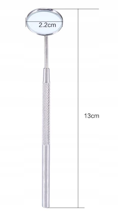 Lusterko do przedłużania rzęs srebrne