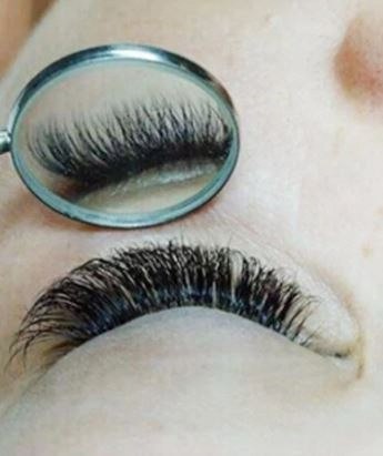 Lusterko do przedłużania rzęs srebrne