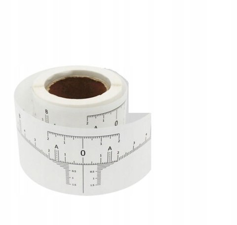 Miarka Linijka do brwi samoprzylepna 50szt. rolka