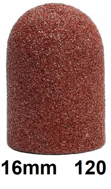 NAKŁADKI ŚCIERNE KAPTURKI DO PEDICURE 16 MM GRADACJA 120, OPAKOWANIE 10 SZT