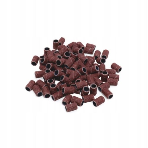 Nakładki ścierne walec do pedicure, manicure gradacja 240 100 sztuk brązowe