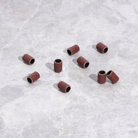 Nakładki ścierne walec do pedicure, manicure gradacja 240 100 sztuk brązowe