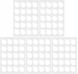 Naklejka podkładka pod klej do rzęs 100szt. - 5 arkuszy po 20 szt. !