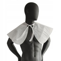 Peleryna fryzjerska jednorazowa włókninowa 20 szt makijaż modelowanie biała