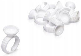 Pierścionki na klej do rzęs Cosmetico białe 100 szt.