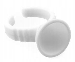 Pierścionki na klej do rzęs Cosmetico białe 100 szt.