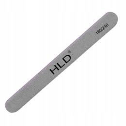 Pilnik do paznokci HLD prosty papierowy szary 180/240 1szt