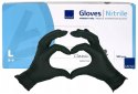 RĘKAWICZKI NITRYLOWE CZARNE ABENA 100 SZT ROZMIAR L