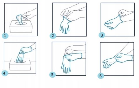 RĘKAWICZKI NITRYLOWE CZARNE ABENA 100 SZT ROZMIAR M