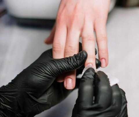 Rękawiczki Nitylowe Bezpudrowe Czarne Jednorazowe 100 sztuk Rozmiar S Abena