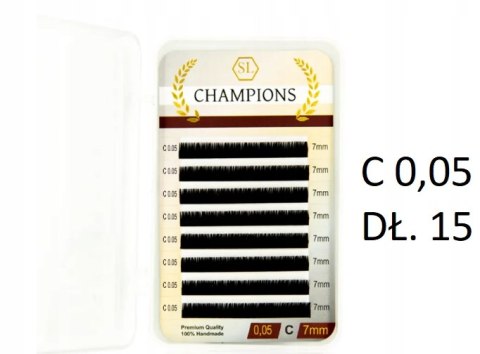 SECRET LASHES RZĘSY do przedłużania CHAMPIONS C 0,05 DŁ. 15