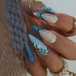 SEMILAC Acrylgel Nail Form 120szt POINTED Górne Formy Do Paznokci