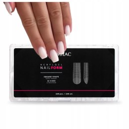 SEMILAC Acrylgel Nail Form 120szt SQUARE Górne Formy Do Przedłużania