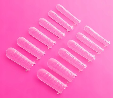 SEMILAC Acrylgel Nail Form 120szt SQUARE Górne Formy Do Przedłużania