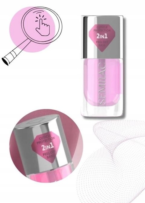 SEMILAC Baza Peel Off Do Panzokci Guma ochronna do skórek Jelly Nail Tape