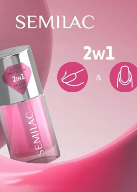 SEMILAC Baza Peel Off Do Panzokci Guma ochronna do skórek Jelly Nail Tape