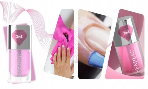SEMILAC Baza Peel Off Do Panzokci Guma ochronna do skórek Jelly Nail Tape