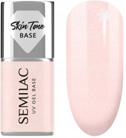 SEMILAC LAKIER HYBRYDOWY BAZA COVER DO PAZNOKCI GLITTER ROSE 7ml