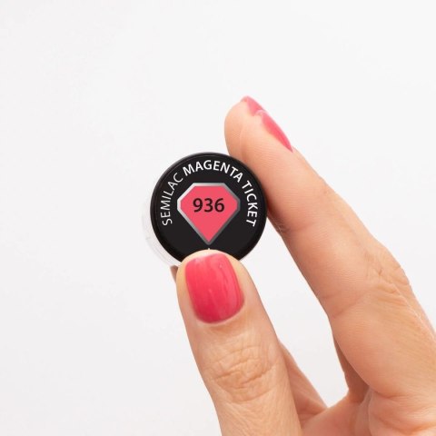 SEMILAC Lakier Hybrydowy MARGARET 936 Magenta Ticket 7 ml