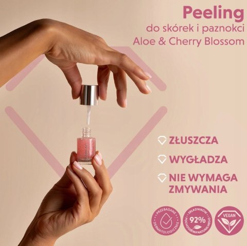 SEMILAC PIELĘGNUJĄCY PEELING DO PAZNOKCI I SKÓREK ALOE & CHERRY BLOSSOM 7ml
