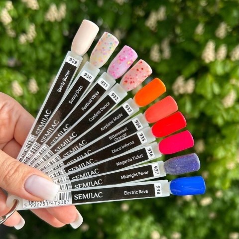 SEMILAC UV Lakier Hybrydowy MARGARET 933 Airplane Mode 7 ml