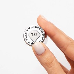 SEMILAC UV Top do Lakierów Hybrydowych MARGARET T32 No Wipe Milky Dust 7 ml