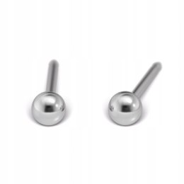 STUDEX Kolczyki System 75 kulki srebrne 3mm 7532-0300 1 para
