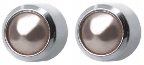 STUDEX kolczyki Perła srebrne w oprawie pełnej 1 para system plus