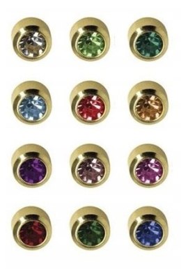 STUDEX kolczyki złote MINI BRYLANT w oprawie pełnej 1 para system plus