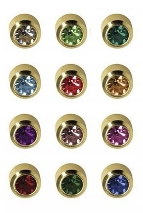 STUDEX kolczyki złote MINI BRYLANT w oprawie pełnej 1 para system plus