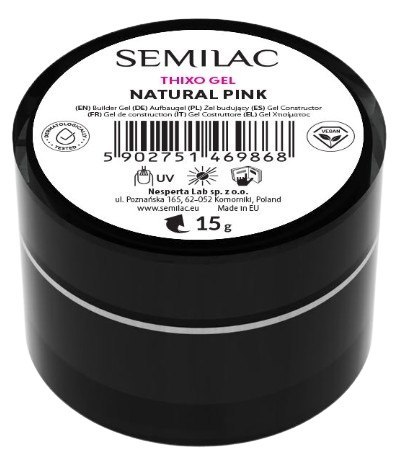Semilac Żel Budujący Thixo Gel Natural Pink 15 g
