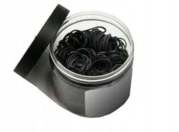 Silikonowe gumki do włosów CZARNE 500szt