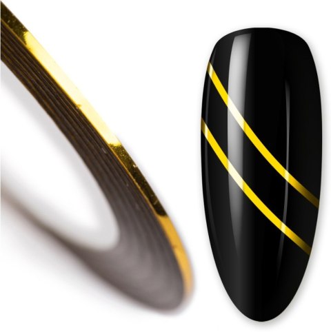 TAŚMA TASIEMKA NITKA ZŁOTA do paznokci zdobień naklejka 2mm