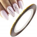 TAŚMA TASIEMKA NITKA ZŁOTA do paznokci zdobień naklejka 2mm