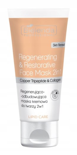BIELENDA Maska kremowa do twarzy 2w1 regeneracja-odbudowa LIPID CARE 150 ml
