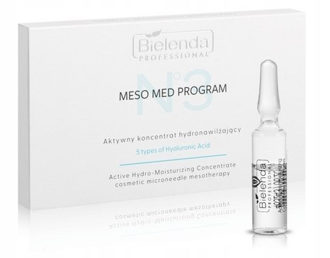 BIELENDA SERUM AMPUŁKA KONCENTRAT HYDRONAWILŻAJĄCY KWAS HIALURONOWY 1X3ml