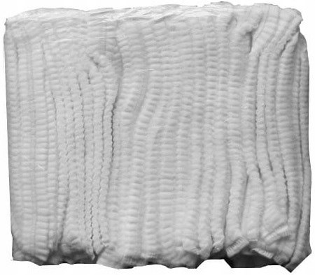 Czepek jednorazowy włóknina BIAŁA harmonijka opakowanie 100 szt.